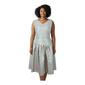 Queen of Heartz by Letty Tennant Metallic Retro Inspired Party Dress